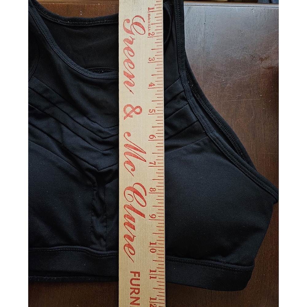 Sports Bra Black Lace Padded Activewear‎ Yoga Gym Athleisure Sz S/M No Tag - Picture 5 of 6